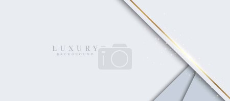 Photo for Elegant abstract background with shiny gold and silver lines - Royalty Free Image