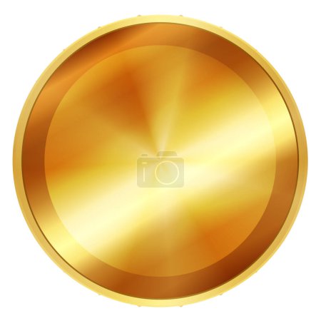 Téléchargez les photos : Médaille d'or Yen Coin Icône - en image libre de droit