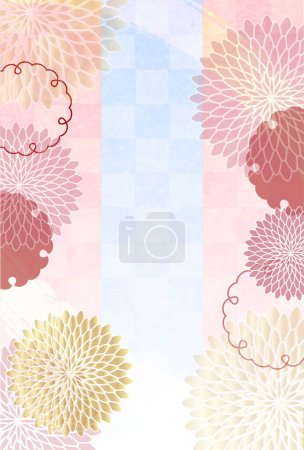 Japanese Pattern Nengajo Washi Background