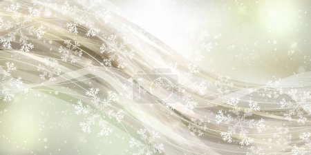 Ilustración de Navidad nieve paisaje invierno fondo - Imagen libre de derechos