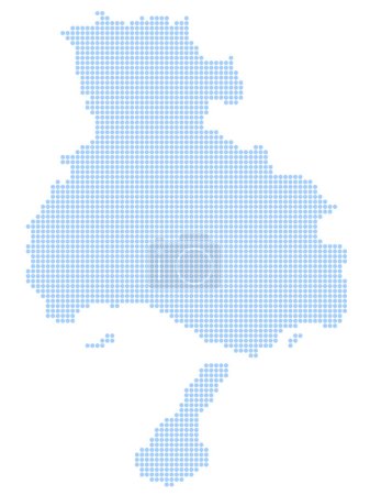 Ilustración de Hyogo mapa círculo punto icono - Imagen libre de derechos