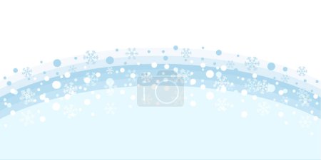 Illustration for Cold Weather Christmas Snow Background - Royalty Free Image
