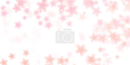 Illustration for Cherry Blossoms Japanese Pattern Spring Background - Royalty Free Image