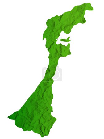 Ishikawa Karte Grünes Japan Symbol