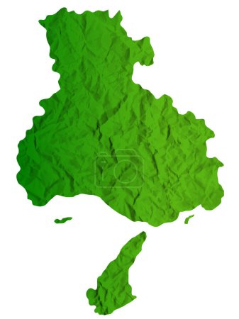 Ilustración de Mapa de Hyogo Icono verde de Japón - Imagen libre de derechos