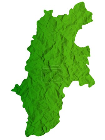 Nagano Map Green Japan Icon