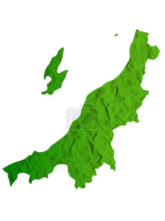 Niigata Karte Grünes Japan Symbol