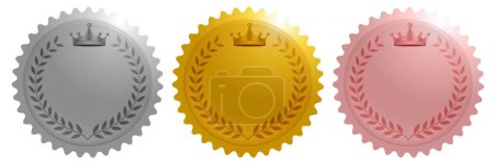 medal gold circle rank icon