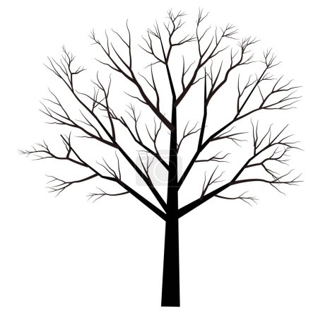 Árbol muerto árbol silueta icono