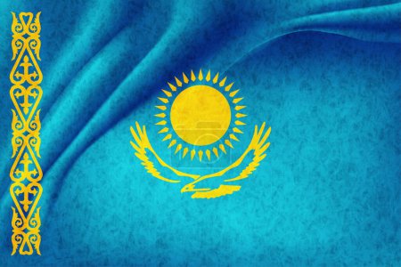Kazakhstan pays drapeau monde fond