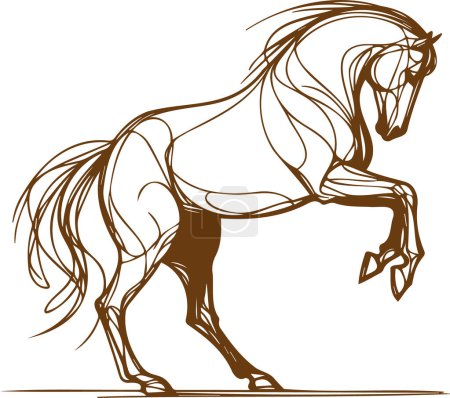 Horse Classy vector sketch of a horse with minimalist design