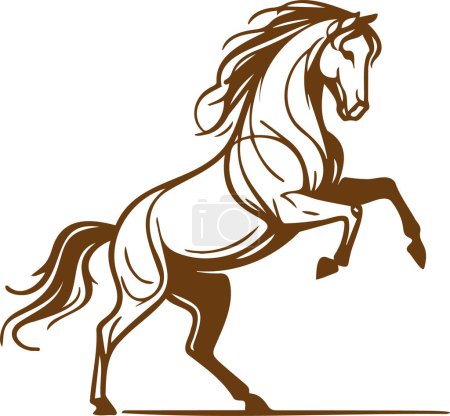 Horse Clean vector sketch of a horse