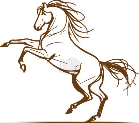 Horse Neat vector illustration of a sketched horse