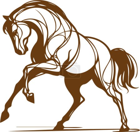 Horse Polished vector sketch of a horse with minimalist design