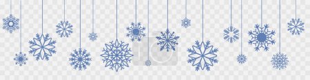 Photo for Snowflake set on isolated background.snowflake christmas vector eps 10. Vector illustration - Royalty Free Image