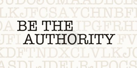 Photo for Be the authority. Page with letters in typewriter font. Part of the text in dark color. Teacher, parents, obedience, punishment, fear, worriedand persuasion. - Royalty Free Image
