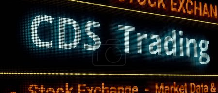Photo for CDS Trading - Credit Default Swap. Financial derivative, investor swap their credit risks with another investor. Default risk, credit spread, leverage, contract. 3D illustration - Royalty Free Image
