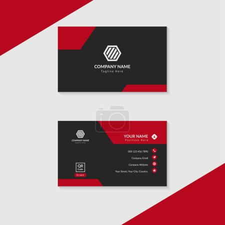 Téléchargez les photos : Modern Corporate Business Card Template Design - en image libre de droit