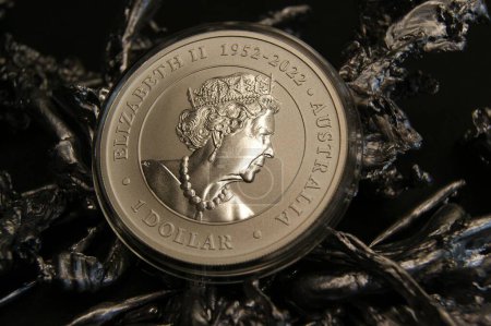 Australian investment coin 1 Dollar Elizabeth II 1952-2022.