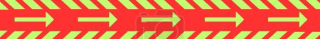 Flecha de rayas verde reflectante de alta intensidad Conspicuidad autoadhesiva en la burocracia. Se puede utilizar para el transporte, construcción, marcado, seguridad, precaución, advertencia, etc..