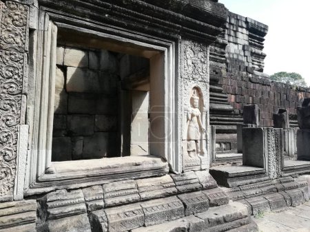 Téléchargez les photos : La ville antique d'Angkor Thom, Temple de Bayon, Cambodge. - en image libre de droit