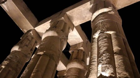 Photo for Night at Luxor Temple, Ancient Egyptian Temple Complex. - Royalty Free Image