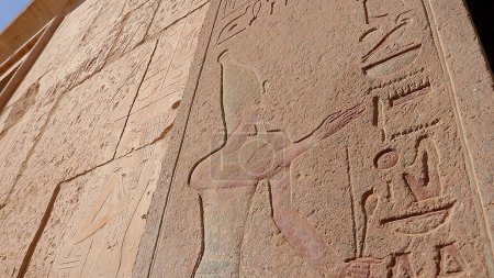Photo for The Temple of Hatshepsut is not only a memorial temple that honors Queen Hatshepsut, it is also one of the greatest Egyptian architectural achievements. - Royalty Free Image