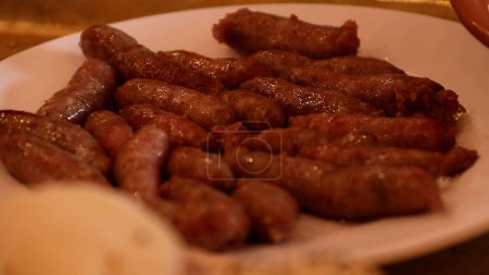 Foto de Cordero jordano Kofta Kebab receta. - Imagen libre de derechos