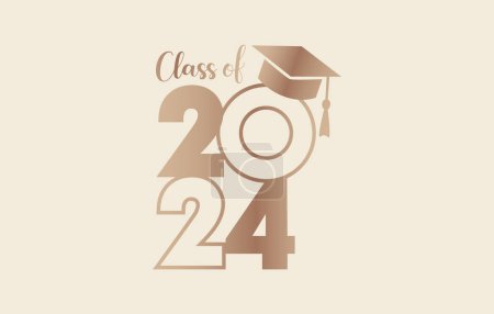 Ilustración de Clase de graduación 2024 - Imagen libre de derechos