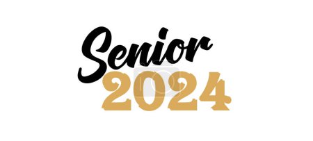 senior class of 2024 Graduation Quote Retro Typography