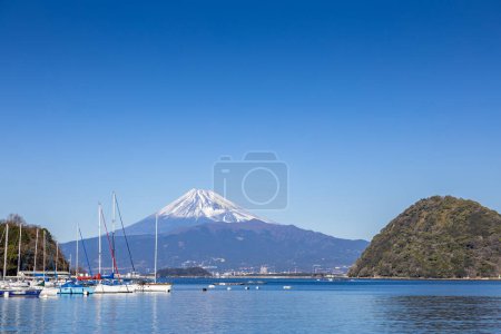 Photo for Beautiful view of Mt. Fuji from Nishiura bay. - Royalty Free Image