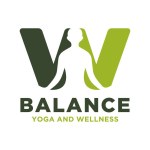 Vector W initial logo with yoga design concept