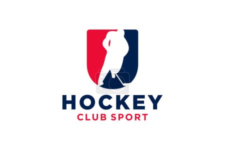 Téléchargez les photos : Initiales vectorielles lettre U avec logo moderne géométrique créatif hockey - en image libre de droit