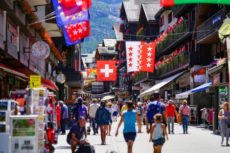 Photo for Zermatt, a town at the foot of the Matterhorn - Royalty Free Image