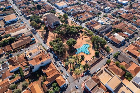 Foto de Guara, Sao Paulo, Brasil - Circa Agosto 2022: Vista aérea de Guara. Ciudad en el estado de So Paulo. - Imagen libre de derechos