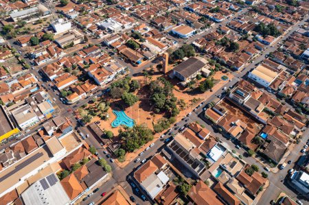 Téléchargez les photos : Guara, Sao Paulo, Brésil - Vers août 2022 : Vue aérienne de Guara. Ville dans l'état de So Paulo. - en image libre de droit