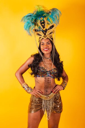 Téléchargez les photos : Horizontal, plan à mi-corps, belle Brésilienne vêtue de carnaval. Bienvenue. - en image libre de droit