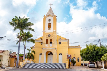 Photo for Cerro Cora, Rio Grande do Norte, Brazil - March 12 2021:Photo of the Parish of So Joo Batista de Cerro Cor - Royalty Free Image