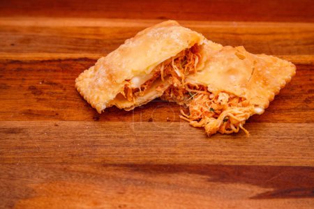 delicious chicken pastry typical Brazilian food