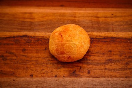 Photo for Delicious cheese ball. Breaded mozzarella cheese balls - Royalty Free Image