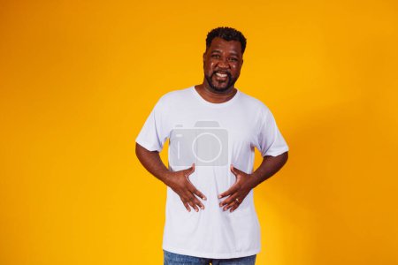 Photo for Black man with stomach ache - Royalty Free Image