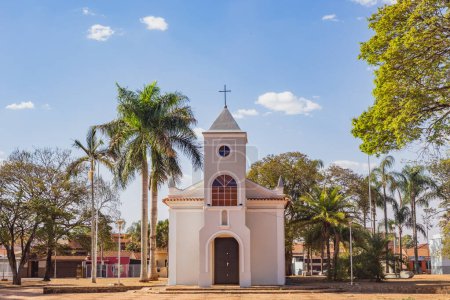Foto de Madre Iglesia de la ciudad de Pradpolis, So Paulo. - Imagen libre de derechos