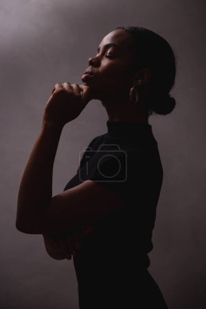Photo for Afro woman silhouette. black - Royalty Free Image