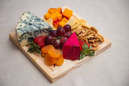 Photo for Delicious variety of cheeses. cheeses - Royalty Free Image