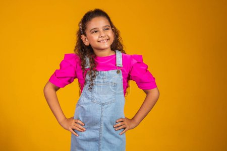 Photo for Photo of beautiful mixed girl smiling looking at camera. Children's Day - Royalty Free Image