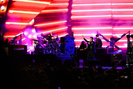 Téléchargez les photos : Boston Calling - The Killers en concert - en image libre de droit