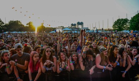 Photo for Governors Ball - Crowds and Festival Fashion - Royalty Free Image