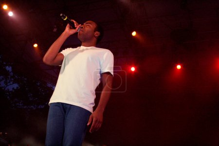 Photo for Childish Gambino in concert at Central Park Summerstage in New York - Royalty Free Image