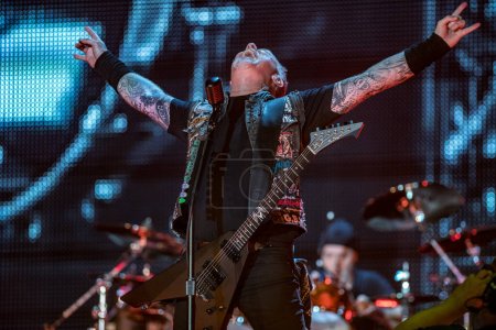 Téléchargez les photos : Metallica, James Hetfield et Lars Ulrich en concert - en image libre de droit