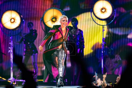 Photo for Pink in concert at the BB&T Center in Florida - Royalty Free Image